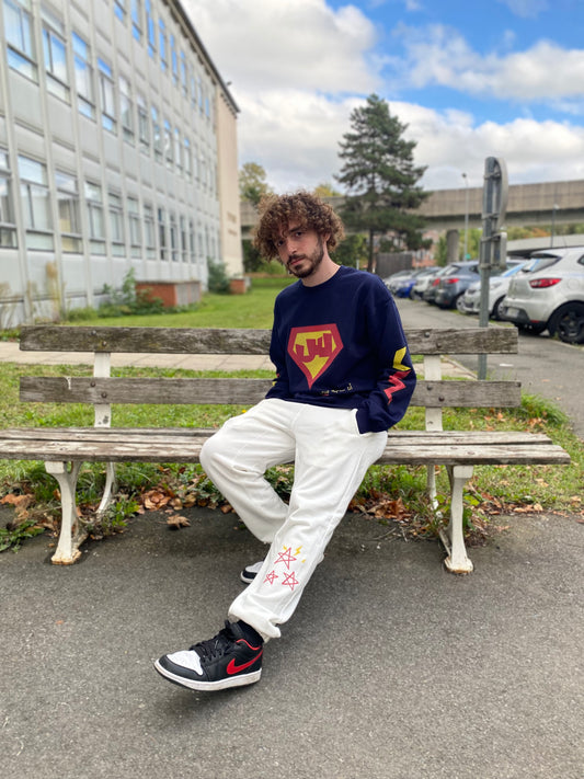 "Im something super" Loose fit Sweatshirt