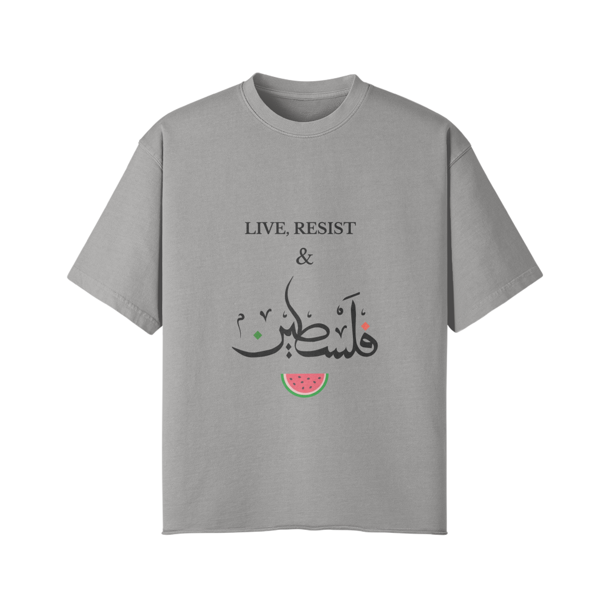 Live, resist Raw Oversize T-shirt